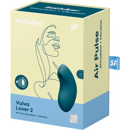 Satisfyer 'Vulva Lover 2', 12 cm, drukgolf vibrator, 2:1 drukgolven en vibratie