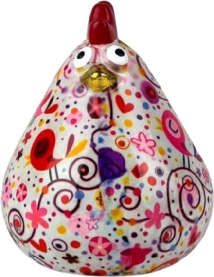 Pomme Pidou Spaarpot Kip Claire Small 001 (10.7x9x11.2 CM - Keramiek)