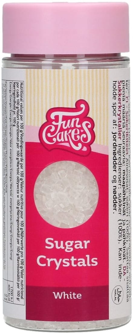 FunCakes Gekleurde Suiker - Suikerparels - Wit - 80g