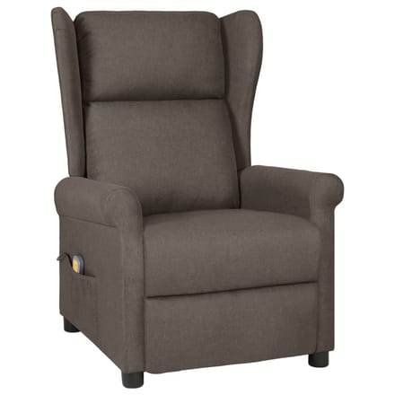 vidaXL - Massagestoel - stof - bruin