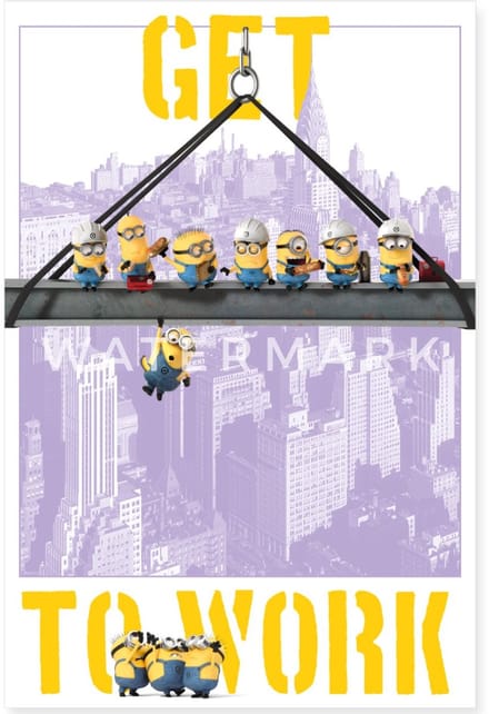 Minions Get To Work Poster 40x60 cm