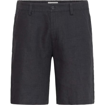 Linnen short met steekzakken model 'PANDRUP'