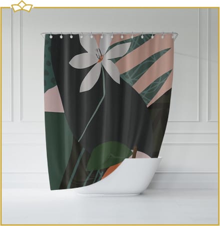 ATTREZZO® Douchegordijn Mees - 150x180 cm