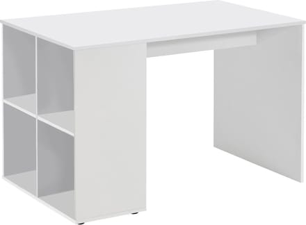 Bureau H Helias Wit - 117x73cm - Met opbergruimte - Hoogte 75 cm