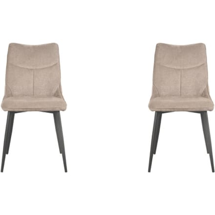 LABEL51 - Eetkamerstoel Riv - Beige - 59x47x88cm - Set van 4