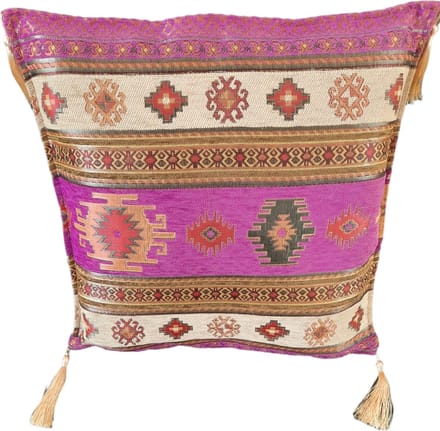 Kussenhoes 43x43 cm | Authentieke Turkse Motieven | Luxe Chenille Stof