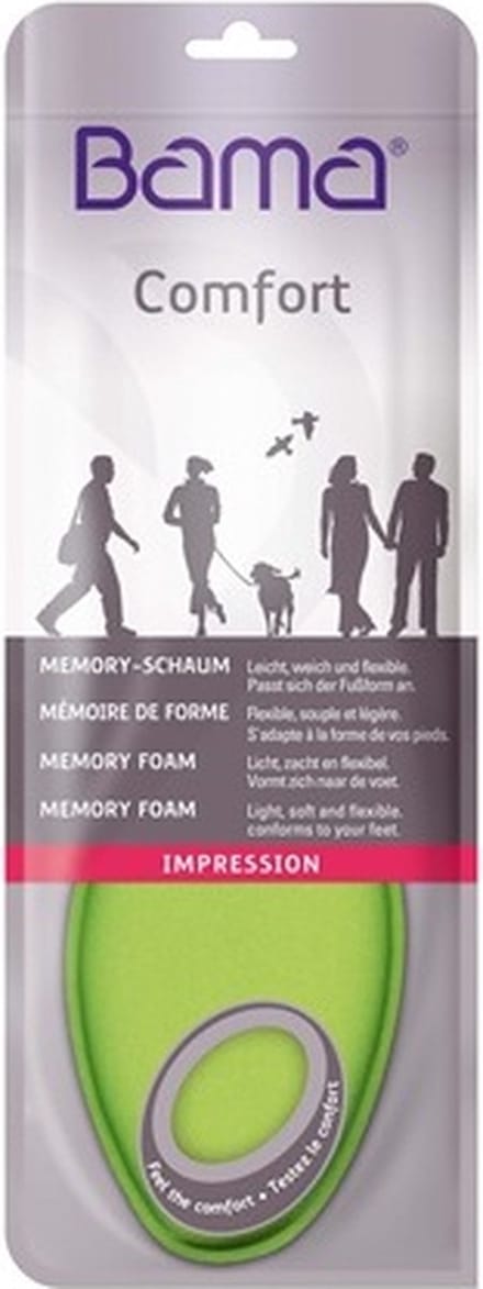 Bama Comfort Impression Inlegzool Memory Foam Zacht Licht En Flexibel Groen - maat 40/41