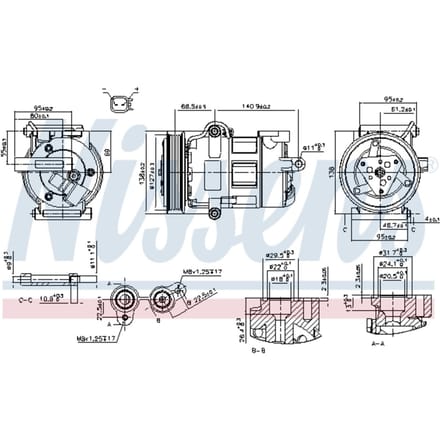 Compressor airconditioning NISSENS 890698