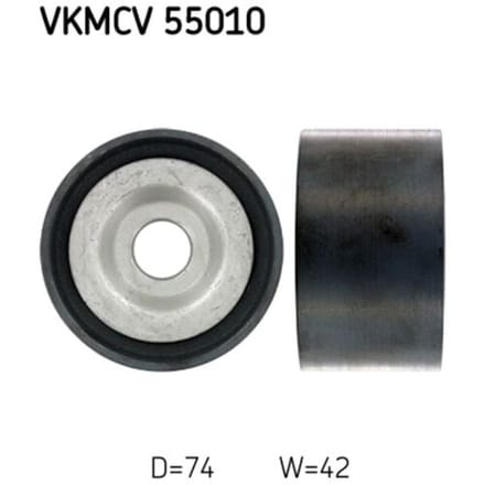 Rondsel/geleiderpoelie, V-ribbelriem SKF VKMCV 55010
