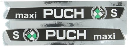 Stickerset Puch Maxi s zwart wit