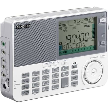 Sangean ATS-909X2 Wereldontvanger VHF (FM), Lange golf, Middengolf Wekfunctie Wit