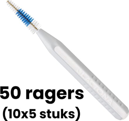 Lactona Easygrip Ragers Conisch-Easygrip A 2.5-5mm - Wit - 10 x 5 stuks - Voordeelpakket