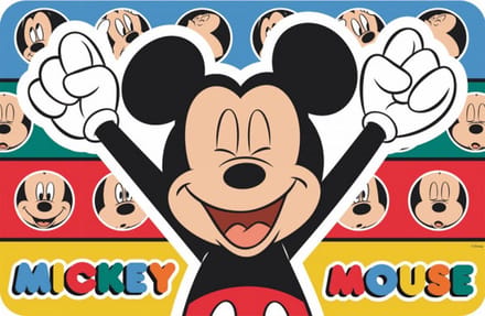 Mickey Mouse duoset van onderleggers/placemats 43*28cm kunststof