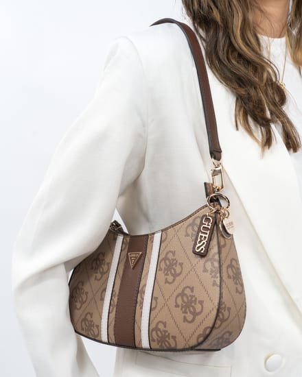 Guess Noelle ll Top Zip - Schoudertas 29 cm (latte logo/brown)