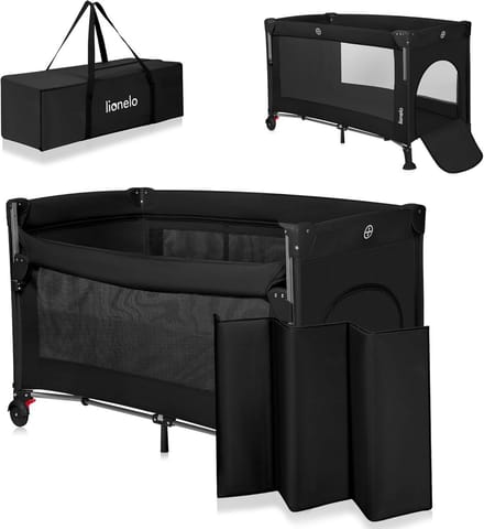 3-in-1 Reiswieg en Babybedje: Co-sleeper, Kinderbed en Campingbed met Matras