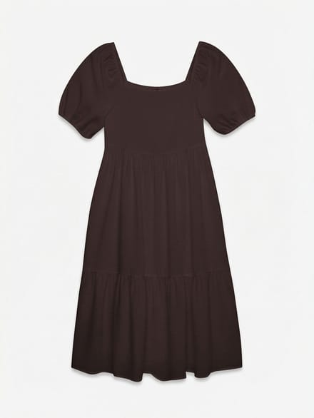 Vero Moda Gesmokte jurk VMROKAYA Midi-jurk