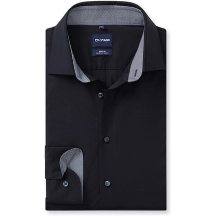 OLYMP Level Five 24/Seven Overhemd, Body Fit, Kent, Marineblauw