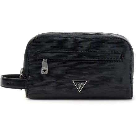 GUESS toilettas Milano Small Necessaire Black zwart