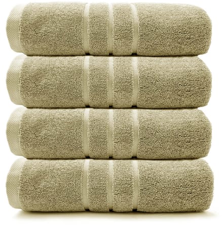 HOOMstyle Handdoeken Set Boutique - 4 stuks - 60x110cm - Olijfgroen