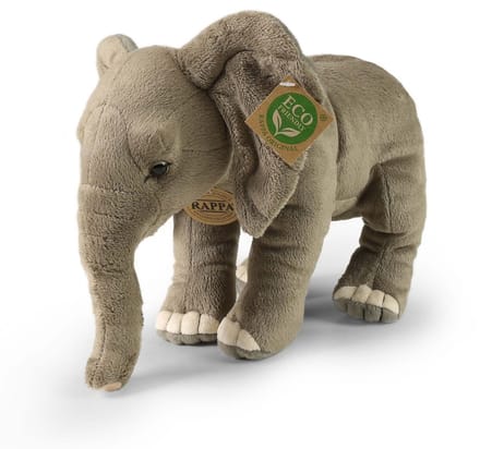 Rappa Eco Friendly Serie - Knuffel - Afrikaanse Olifant - 28 cm - Zacht Pluche