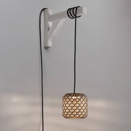 Bover Nans S/16/H LED hanglamp, stekker, bruin