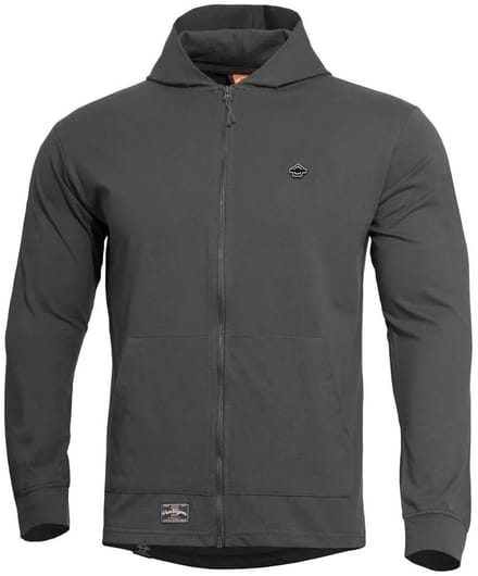 Pentagon Agis Ring Spun Sweatshirt Met Rits Grijs S Man