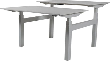 Zit Sta Bureau (2pp) - Elek 160x80/80 grijs - alu frame