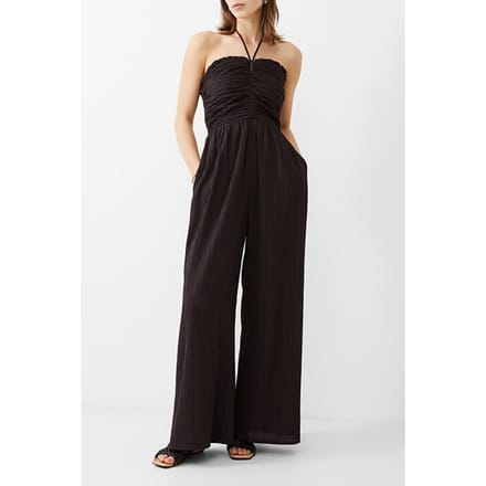 French Connection Bonny Pleated Strappy Jumpsuit Brown Größe: 16 | Jumpsuits Outlet | Damen | Braun
