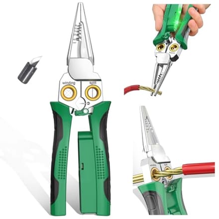 8-in-1 Draadstripper met Meetfunctie en Kabelschaar
