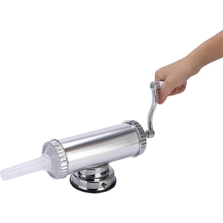 Kit de remplissage de viande pour saucisses en alliage d'aluminium de 2 lb pour usage domestique blanc