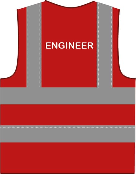 Engineer hesje RWS rood