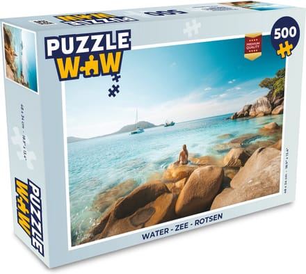 Puzzel Water - Zee - Rotsen - Legpuzzel - Puzzel 500 stukjes