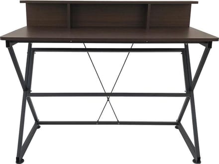 Bureau tafel computer laptop Stoer - industrieel vintage stijl - 110 cm breed - bruin