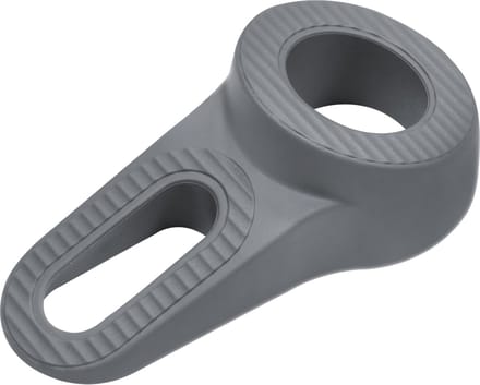 Deltafix Block it Deurwig - grijs - TPE kunststof - 12 x 3,8 cm - deurstopper