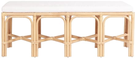 Vente-unique Rotan bank - Kleur: Naturel - LUMANIO