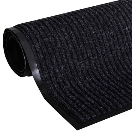 vidaXL - Deurmat - 90x150 - cm - PVC - zwart