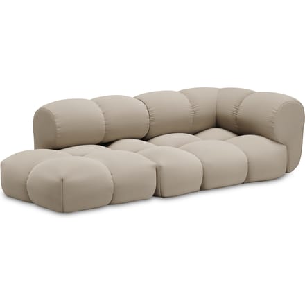 Objekte unserer Tage Sander sofa Design 05 rechts (3-zits) - Seoul 141 beige