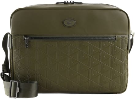 LACOSTE Schoudertas Nomogramme Airline Reporter Bag Ivy Green Olijfgroen