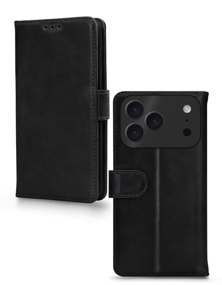 Mobilize Premium Gelly Wallet Book Case - Geschik voor Apple iPhone 17 Pro Max - Black