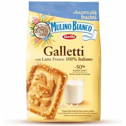 Galletti Mulino Bianco zandkoekjes met melk 350g