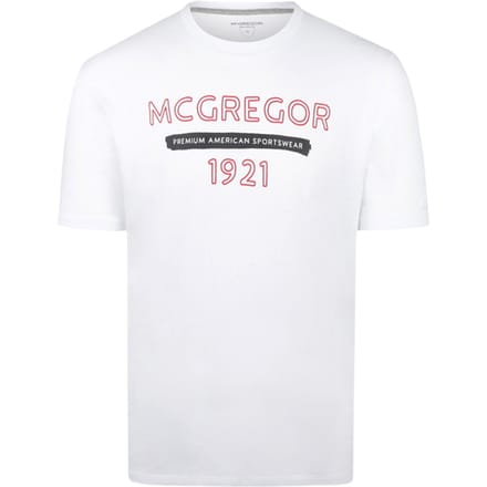 McGregor T- Shirt 1921 White Taglia: S | T-shirt stampate Outlet | Uomo | Bianco