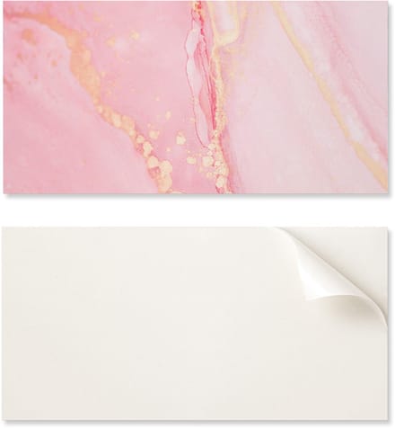 Set zelfklevende vinyltegels met abstract marmerpatroon, 10x40x20 cm