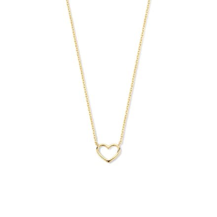 Marie Celeste ketting hart 0,8 mm 40 - 42 - 44 cm - Goud