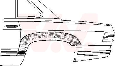 Van Wezel - ACHTER SCHERM VOOR MERCEDES BENZ SL-CLASS C107 1971-1989 ARC554583VWAN