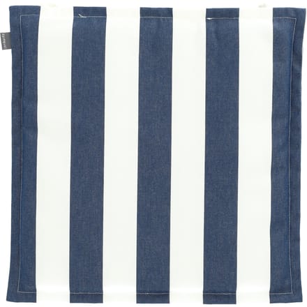 Jan Kurtz Zitkussen met fijne blokstreep - blauw