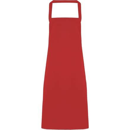 Premier Dames/Dames Slim Apron (geen Zak) / Werkkleding (Pakket van 2) (Rood)