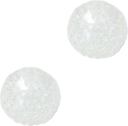 Banzaa Anti stressbal Mesh 7cm ‒ NEW Extra Dikke Ballon ‒ Set 2 Stuks Transparant