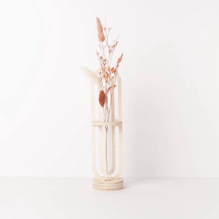 Vaasjeshouder met Standaard - Duurzaam Hout - Homedeco