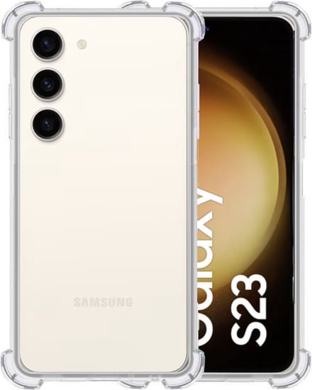 Hoesje geschikt voor Samsung S23 Plus – Extreme Shock Case – Cover Transparant