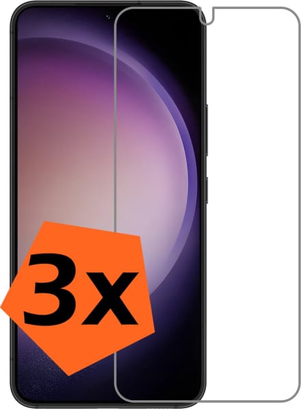 Screenprotector - 3 Stuks - Geschikt voor Samsung Galaxy S23 Plus - Extra Sterk - Gehard Glas - Beschermglas - Tempered Glass - Screen Protector